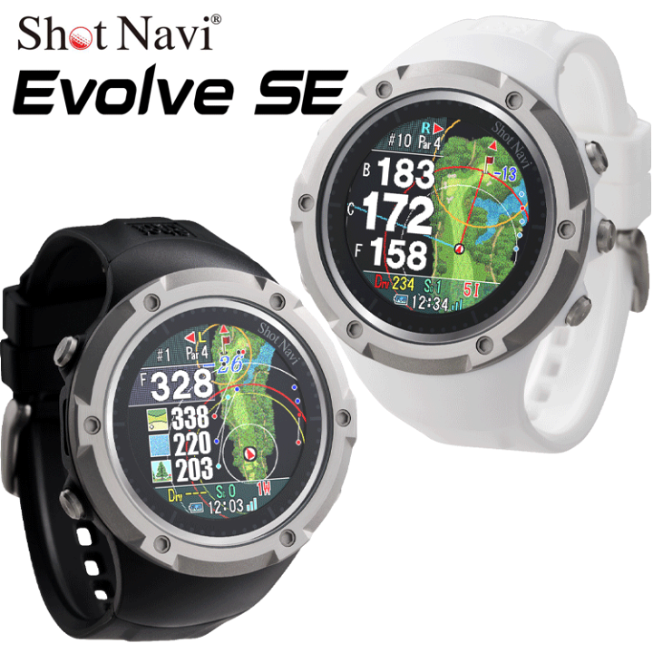 Shot Navi Evolve SE ゴルフGPSウォッチ Amazon | Shot Navi (ショットナビ) Evolve SE 【ブラック】1.2インチ