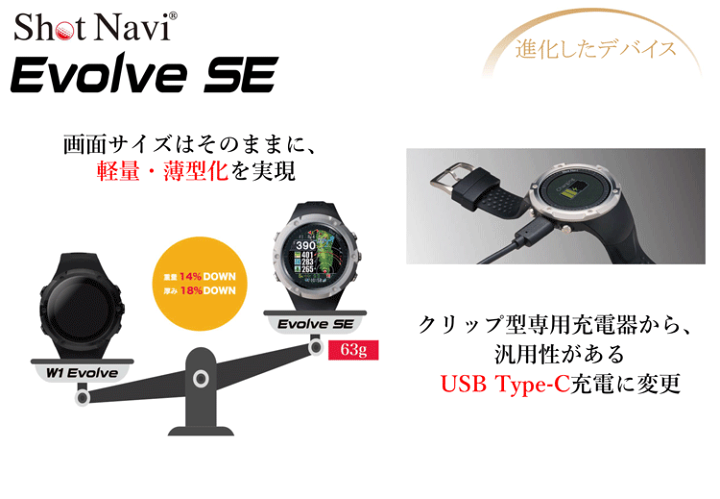楽天市場】ショットナビ ゴルフ Evolve SE ショットナビ エヴォルブ