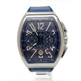 FRANCK MULLER フランクミュラー ヴァンガード マリナー ステンレス 腕時計●メンズ ブルー V45CCDTYTMAR ACAC 【中古】