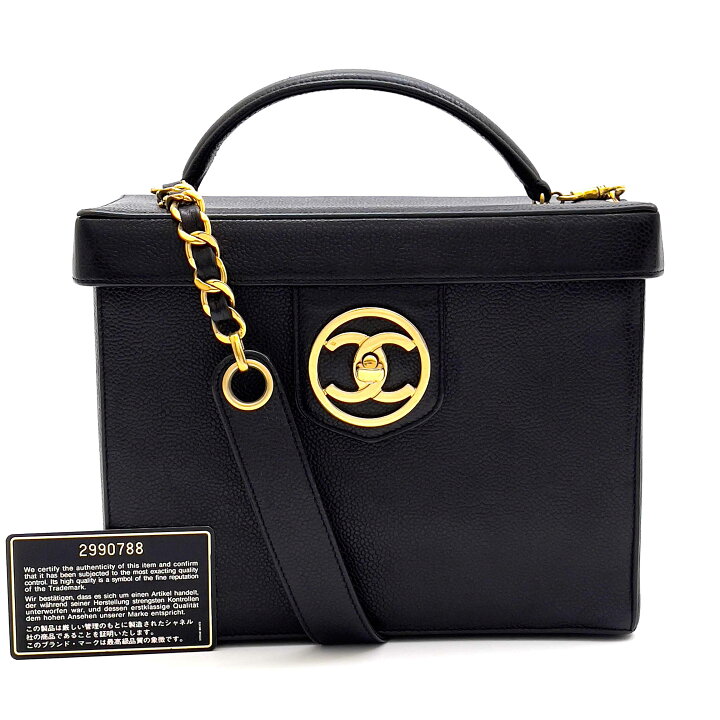 楽天市場】CHANEL シャネル バニティバッグ メイクボックス キャビア  