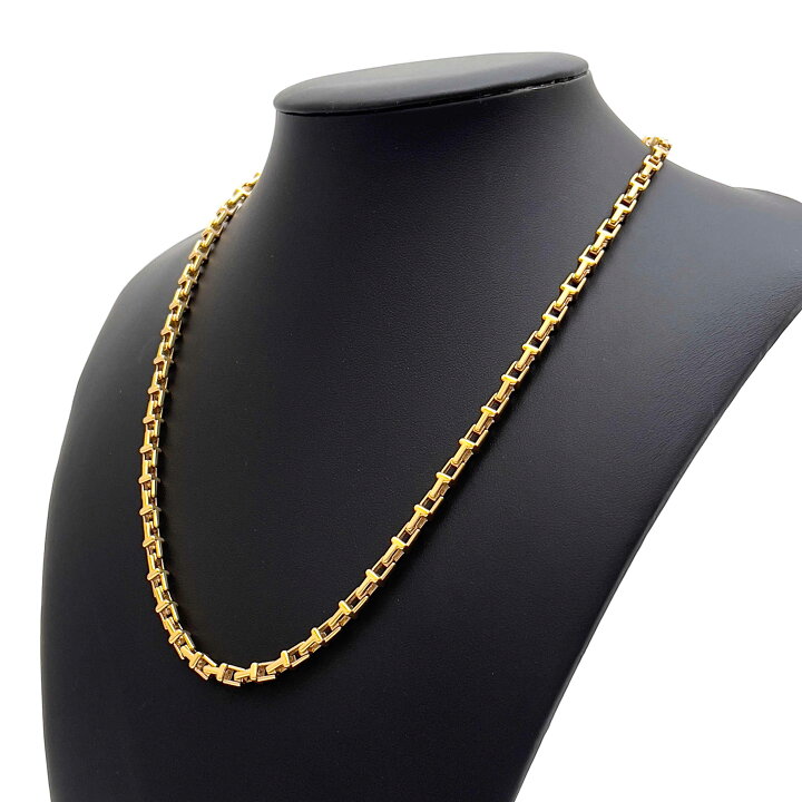 楽天市場】Tiffany&Co ティファニー Tナローチェーン 20inch K18YG 