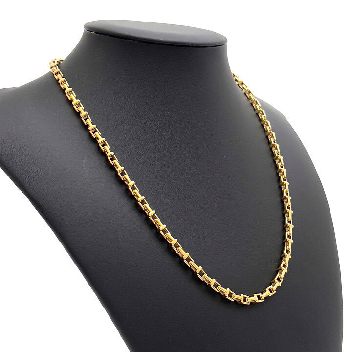 楽天市場】Tiffany&Co ティファニー Tナローチェーン 20inch K18YG  