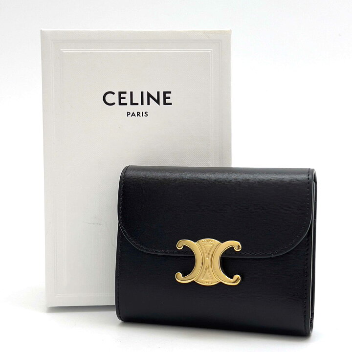 楽天市場】CELINE セリーヌ コンパクトウォレット トリオンフ 三つ折り 