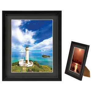 ハクバ HAKUBA 額縁 MM-01 6切 木製 スタンド付 ブラック FWMM01-BK6