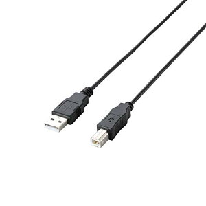 �G���R�� RoHS�w�ߏ���&���z���p�b�P�[�W �G�RUSB�P�[�u�� USB2.0 A-B�^�C�v 3m �u���b�N U2C-JB30BK