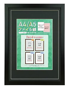 万丈 VANJOH A4/A5ファイル額(OAサイズ兼用)ブラック 106584 【クリアファイルA4対応】