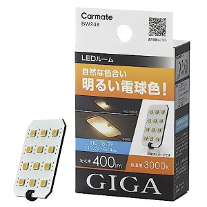 J[Cg(CARMATE) GIGA ԗp LED[v 3000K RȐF 邢dF T10 T8×29 T10×31 G1