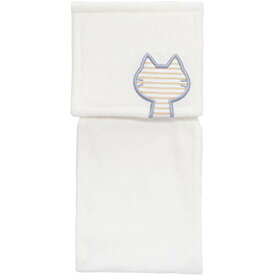 オカ(OKA) うちねこ トイレットペーパーホルダーカバー ホワイト ( かわいい トイレ おしゃれ 可愛い 猫 ストック収納付き )