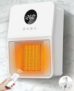 ヒーター 壁掛け セラミックヒーター 【 壁掛け式 ・2秒速暖・3way使用】電気ファンヒーター ヒートショック対策 暖房器具 大風量 電気スト