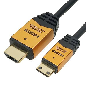 �z�[���b�N HDMI�~�j�P�[�u�� 1m �S�[���h HDM10-020MNG