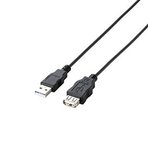�G���R�� RoHS�w�ߏ���&���z���p�b�P�[�W �G�RUSB�����P�[�u�� USB2.0 A�I�X-A���X�^�C�v 3m �u���b�N U2C-JE30BK