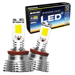 XtBACg H8 H11 H16 tHOv LED ou 2F؂ւ 6000K ? 3000K ԌΉ 4800lm 12V t