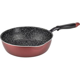 和平フレイズ 深型フライパン 28cm IH・ガス対応 煮る・炒める・茹でる・揚げる・焼く 万能に使える マーブルコート ふっ素樹脂加工 PFO