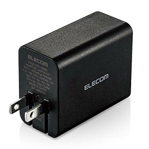 GR(ELECOM) GaN(KE) ACA_v^[ ACDC-PD1165BK m[gPC/iPhone/X}[gtH/Nint