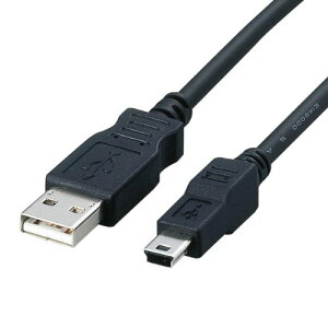 �G���R�� USB�P�[�u�� �yminiB�z USB2.0 (USB A �I�X to miniB �I�X) �t�F���C�g���� 1.8m USB-FSM5