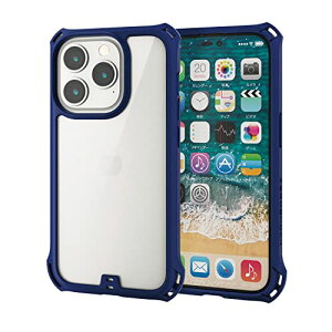 �G���R�� iPhone 14 Pro �P�[�X �J�o�[ �ϏՌ� �Ռ��z�� ZEROSHOCK [�l�p�_���p�[/�x�[���K�[�h/�w�ʍ��d�x�p�l��]