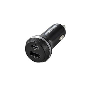 �G���R��(ELECOM) �J�[�`���[�W���[ �V�K�[�\�P�b�g ���v32W ( USB PD�Ή� ) Type-C×1 / Type-A×1 �u���b