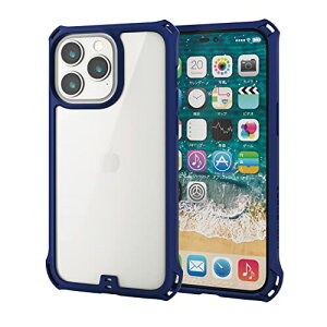 �G���R�� iPhone 14 Pro Max �P�[�X �J�o�[ �ϏՌ� �Ռ��z�� ZEROSHOCK �w�ʃN���A [�Ռ��z���t�B�����t��] �X�g��