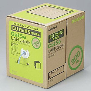 �G���R�� LAN�P�[�u�� 300m ����p �������d�l(�Z��������) RoHS�w�ߑΉ� CAT5e �u���[ LD-CT2/BU300YR