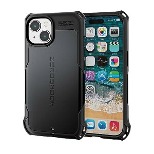 �G���R�� iPhone15 �P�[�X ZEROSHOCK �ϏՌ� �Ռ��z�� �l�p�_���p�[ �n�j�J���\�� �_�u�����C���[�\�� �Ռ��z���t�B�����t��
