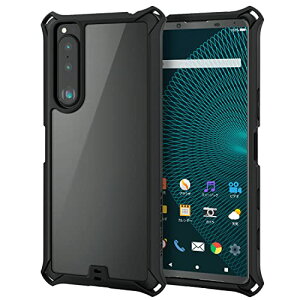 �G���R�� Xperia 5 III �n�C�u���b�h�P�[�X ZEROSHOCK �t���[���J���[ �u���b�N PM-X214ZEROFCBK