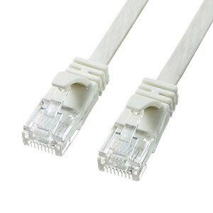 TTvC CAT6A tbgLANP[u (0.5m) 10Gbps/500MHz RJ45 c܂h~ zCg KB-FL6A-
