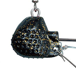 がまかつ テンヤ 19-339 桜幻 鯛テンヤ TG 10号 #5 ブラック/ゴールドフレーク