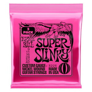 ERNIE BALL A[j[{[ GLM^[ SUPER SLINKY 3223 X[p[EXL[ (09-42) 3Set Pac