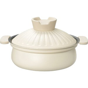 和平フレイズ(Wahei freiz) 軽くて割れない 土鍋風 卓上鍋 18cm ふっ素樹脂加工 PFOAフリー IH・ガス みのり丈膳 RB-