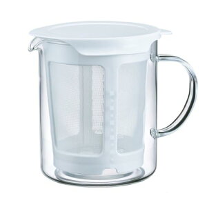 HARIO(ハリオ) だしポット 実用容量 600ml 出汁 電子レンジで簡単 手作り ホワイト 日本製 プレゼント ギフト 贈り物 DP-60