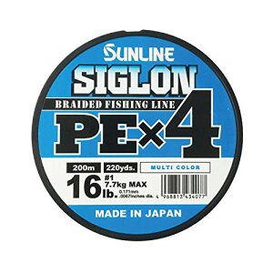 サンライン(SUNLINE) ライン シグロン PEx4 200m 5色 1号 16LB J