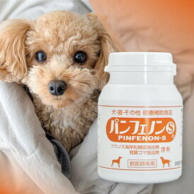 パンフェノンS 16.8g 140mg×120粒 スケアクロウ 動物用 健康補助食品 フランス海岸松樹皮エキス 発酵ゴマエキス 犬 シニア犬 老犬 成犬 健康サポート 天然植物由来抽出物 犬用 サプリメント 栄養補助