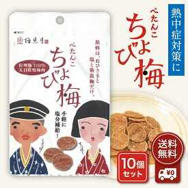 ぺたんこ ちょび梅7g 10袋セット 干し梅 国産 紀州産 南高梅 種なし 無添加 天日乾燥梅肉 すっぱい 梅 お菓子 乾燥 梅肉 夏 熱中症 タブレット 塩分補給 たねぬき スッパイ スポーツ 小分け マルヤマ食品