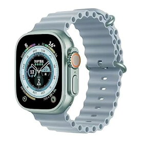 コンパチブル apple watch バンド オーシャンバンド apple watch Ultra バンド 49mm/45mm/44mm/42mm 41mm/40mm/38mm 軽量 耐食性 強靭 金属製バックル apple watch Ultra/
