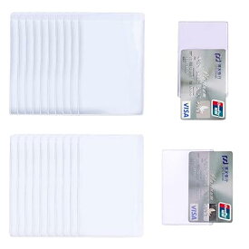 Doyime カード保護ケース クレジット カード ホルダー 20枚セット カードケース IDカードホルダー 保険証 ケース 半透明 横型/縱型 軽量 防水 防塵 防磁 キャッシュカード 免許証に対応 ポイントカード