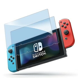 【ブルーライトカット 93%】【目の疲れ軽減】Nintendo Switch 用の ガラスフィルム nintendo switch 有機elモデル 用の 液晶保護 フィルム 保護ガラス レンズ保護フィルム