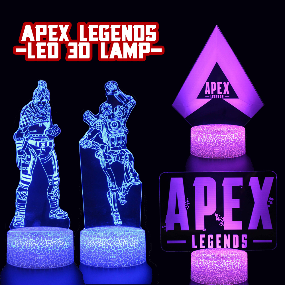 APEX エーペックス 3D ランプ lamp 美品 フィギュア 16色 リモコン付き LED LEGENDS FPS セール品