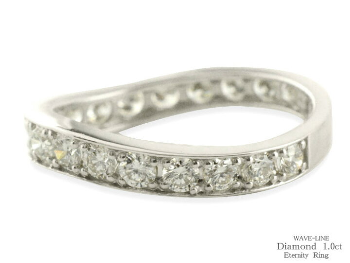 楽天市場】プラチナ リング ダイヤモンド 1.00ct エタニティリング pt 