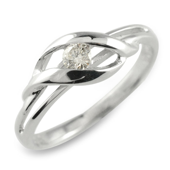 ダイヤモンド リング 指輪 pt900 ダイヤ ピンキーリング プラチナ900 華奢 レディース 誕生石 天然石 1粒