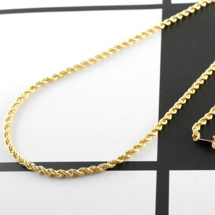 楽天市場】k18 ネックレス チェーン チェーン ゴールド ロープチェーン  