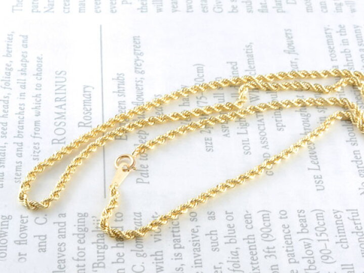 楽天市場】k18 ネックレス チェーン チェーン ゴールド ロープチェーン  