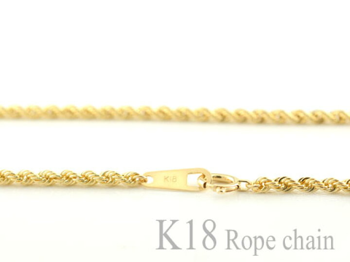 楽天市場】k18 ネックレス チェーン チェーン ゴールド ロープチェーン  