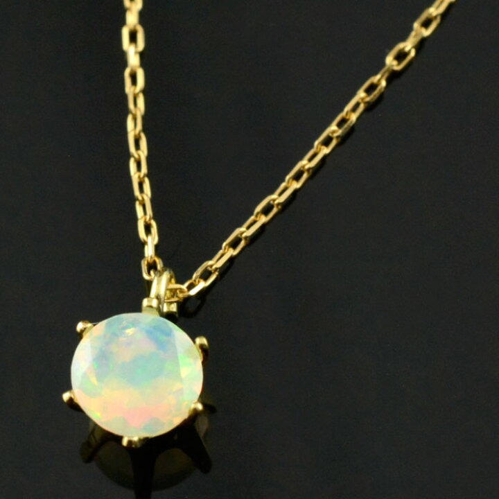 楽天市場】【10％OFFクーポン配布中】 k18 ネックレス オパール 