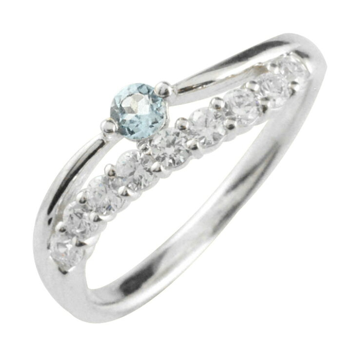 楽天市場】【10％OFFクーポン配布中】 リング ダイヤモンド アクア  