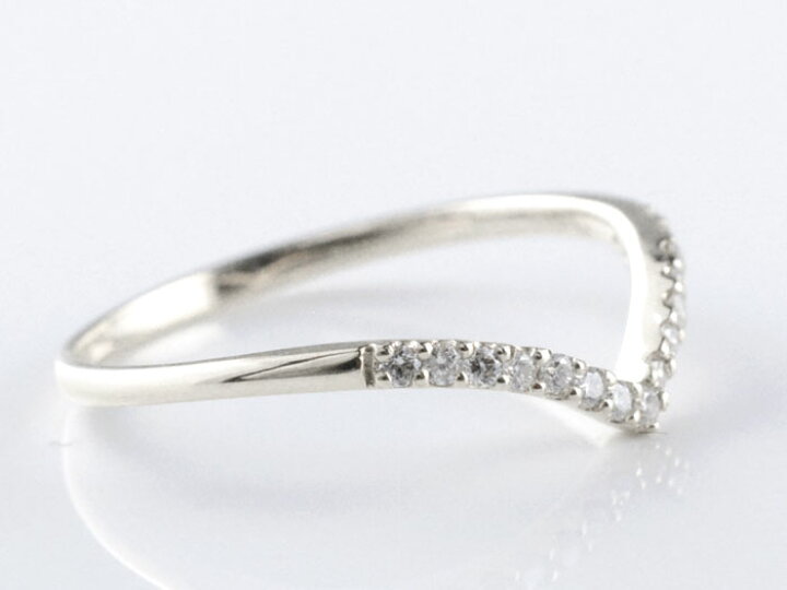 楽天市場】リング ダイヤモンド プラチナ プラチナ900 pt900 V字リング  