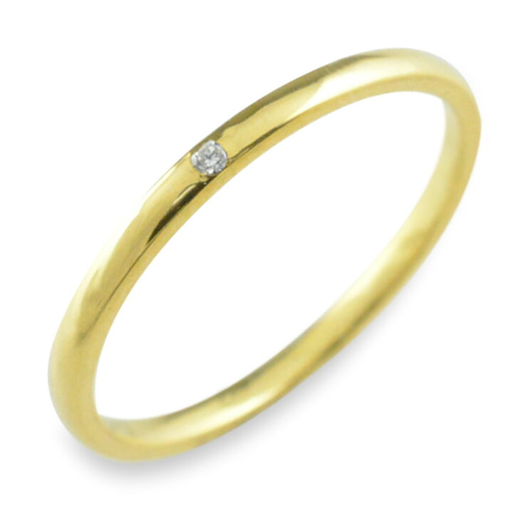楽天市場】k18 リング 18金 ダイヤモンド 18k シンプル 指輪 ピンキー 