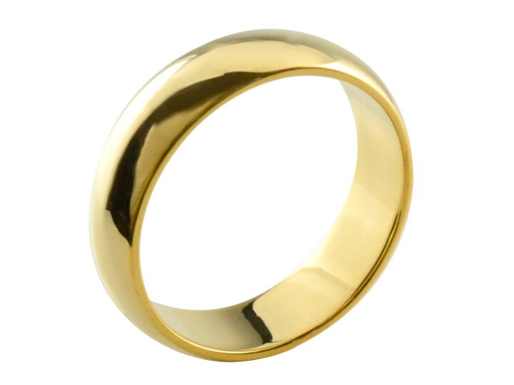 楽天市場】k18 リング 指輪 k18 18金 甲丸リング 6mm レディース  