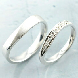 【ポイント10倍】 k18 リング ペアリング マリッジリング 18k ダイヤモンド ホワイトゴールド メンズ レディース 記念日 指輪 ダイヤ 婚約指輪 エンゲージリング 結婚指輪