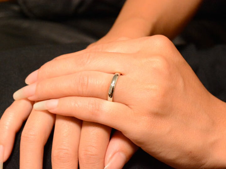 楽天市場 レディース リング シルバー シンプル キュービックジルコニア 結婚指輪 エンゲージリング ハンドメイド 甲丸 キュービック 一粒 3mm クリスマス Xmas シエロブルー