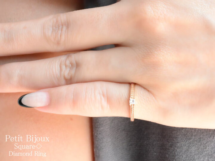 楽天市場】k18 リング ダイヤモンド 指輪 k18 18金 ピンキーリング  